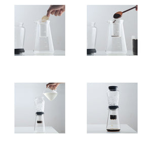 High Borosilicate Glass Large Capacity Cold Brew Ice Drip Coffee Pot