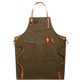 Denim Apron Female Fashion Barista Work Clothes Waist