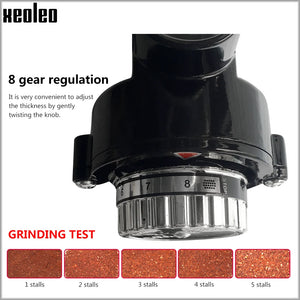Electric Coffee Grinder 600N Coffee Mill Machine Coffee Bean Grinder Machine Flat Burrs Grinding Machine 100W Red/Black
