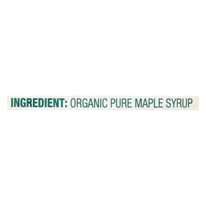 ® Organic 100% Pure Maple Syrup, Pour Glass Bottle, 8.5 Fl Oz