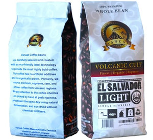 LIGHT ROAST, Whole Bean Coffee, Organic Fresh Artisan Premium Beans, Dailiesdeals Vanuat LLC COLLECTION (1 Pound, 16OZ, EL-SALVADOR)