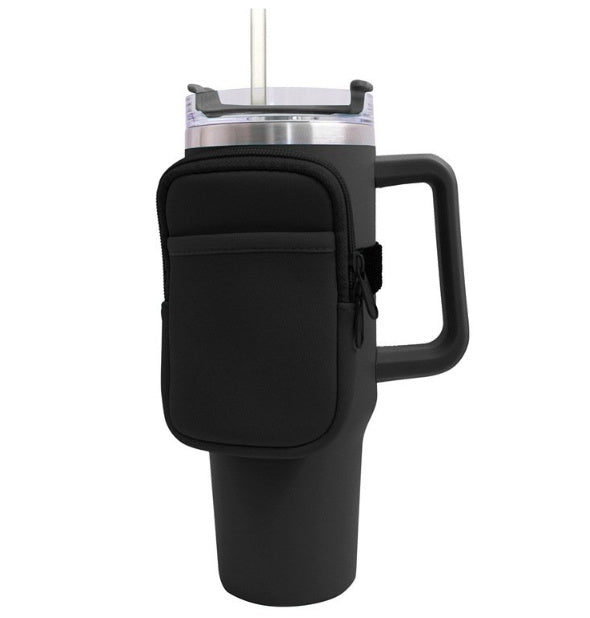New Neoprene Cup Body Bag 40oz Water Cup Out Portable Small Bag Cow Multi-functional Key And COIN Case