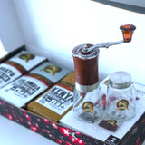 GIFTBOX MEDIUM ROAST Whole Bean COFFEE KIT SET Volcanic Organic Cult Vanuat Supreme Finest Artisan Beans for Drip Coffee Cold Brew Espresso French Press   (32 ounces, Vanuatu+Brazil+Grind)