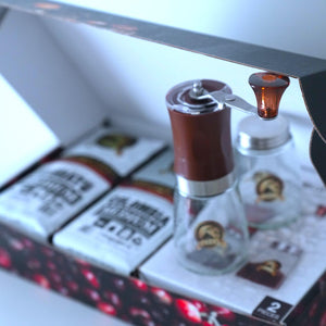 GIFTBOX MEDIUM ROAST Whole Bean COFFEE KIT SET Volcanic Organic Cult Vanuat Supreme Finest Artisan Beans for Drip Coffee Cold Brew Espresso French Press   (32 ounces, Vanuatu+Brazil+Grind)