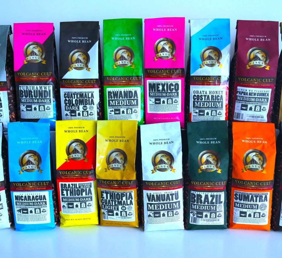 DARK ROAST VANUAT Dailiesdeals Organic Supreme Finest Artisan COFFEE Whole Bean Beans for Drip Coffee Cold Brew Espresso French Press Turkish Brew etc (Brazil, 16oz | Dark Roast)