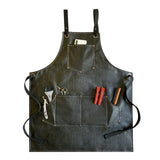 Thickened PU Waterproof And Oil Proof Barista Apron For Men And Women's Restaurants