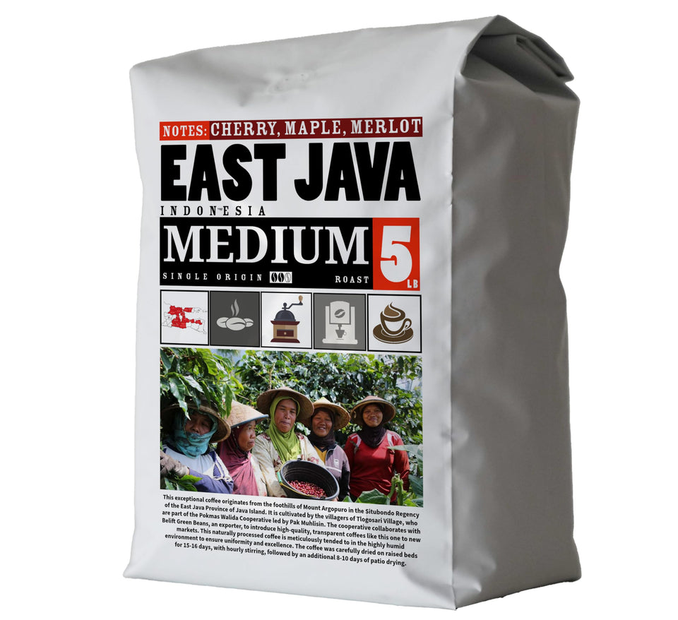 5lb Dailiesdeals COFFEE Whole Bean, Medium Roast, Delicious Taste, Heavenly Aroma - Fresh Bulk, Organic Fresh Artisan Premium Coffee Beans (5Pounds, 80 ounces, Brazil)