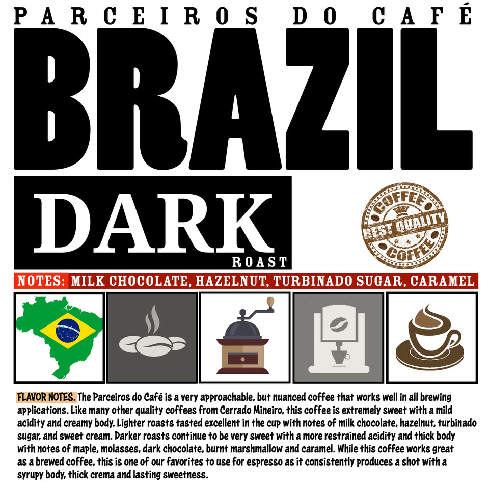 DARK ROAST VANUAT Dailiesdeals Organic Supreme Finest Artisan COFFEE Whole Bean Beans for Drip Coffee Cold Brew Espresso French Press Turkish Brew etc (Brazil, 16oz | Dark Roast)