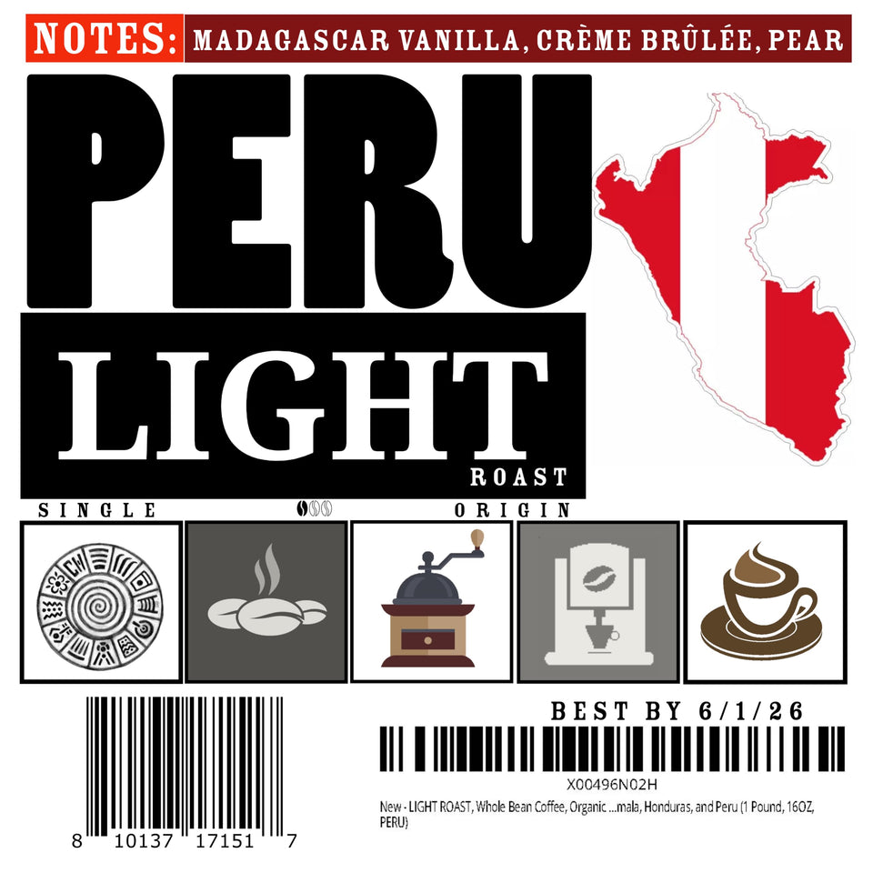 LIGHT ROAST, Whole Bean Coffee, Organic Fresh Artisan Premium Beans, Dailiesdeals Vanuat LLC COLLECTION (1 Pound, 16OZ, EL-SALVADOR)