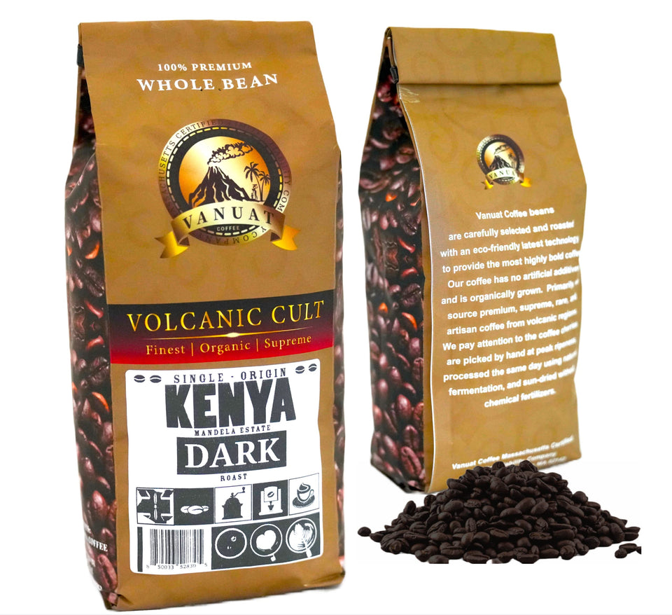 DARK ROAST VANUAT Dailiesdeals Organic Supreme Finest Artisan COFFEE Whole Bean Beans for Drip Coffee Cold Brew Espresso French Press Turkish Brew etc (Brazil, 16oz | Dark Roast)