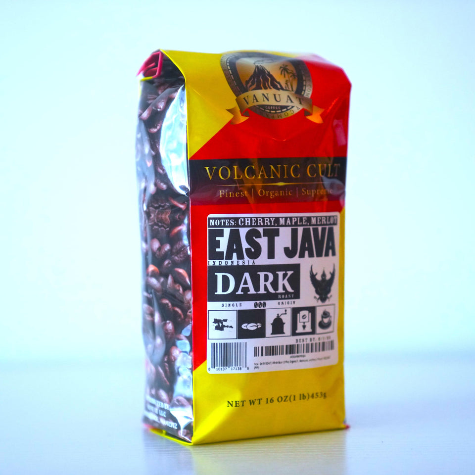 DARK ROAST, Whole Bean Coffee, Organic Fresh Artiżan Premium Beans, Dailiesdeals Vanuat LLC COLLECTION (1 Pound, 16OZ, EAST JAVA)