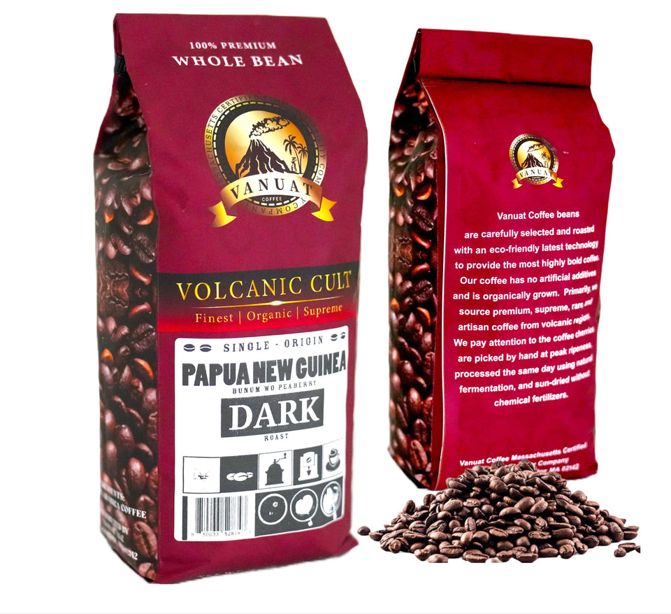 DARK ROAST VANUAT Dailiesdeals Organic Supreme Finest Artisan COFFEE Whole Bean Beans for Drip Coffee Cold Brew Espresso French Press Turkish Brew etc (Brazil, 16oz | Dark Roast)