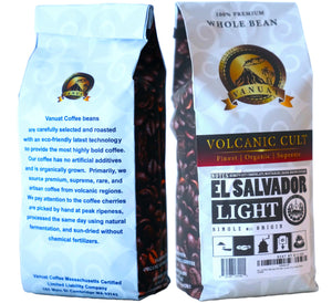 LIGHT ROAST, Whole Bean Coffee, Organic Fresh Artisan Premium Beans, Dailiesdeals Vanuat LLC COLLECTION (1 Pound, 16OZ, EL-SALVADOR)