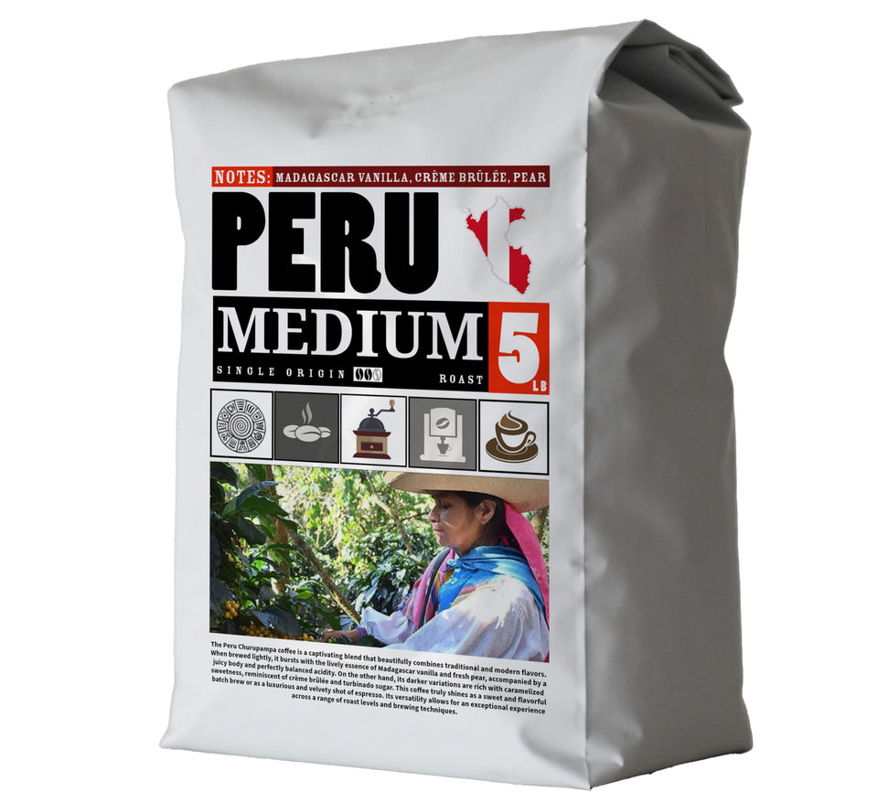 5lb Dailiesdeals COFFEE Whole Bean, Medium Roast, Delicious Taste, Heavenly Aroma - Fresh Bulk, Organic Fresh Artisan Premium Coffee Beans (5Pounds, 80 ounces, Brazil)