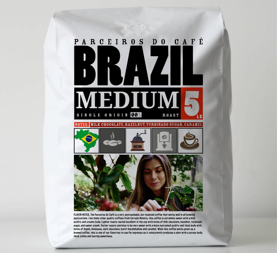 5lb Dailiesdeals COFFEE Whole Bean, Medium Roast, Delicious Taste, Heavenly Aroma - Fresh Bulk, Organic Fresh Artisan Premium Coffee Beans (5Pounds, 80 ounces, Brazil)