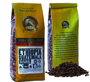 DARK ROAST VANUAT Dailiesdeals Organic Supreme Finest Artisan COFFEE Whole Bean Beans for Drip Coffee Cold Brew Espresso French Press Turkish Brew etc (Brazil, 16oz | Dark Roast)