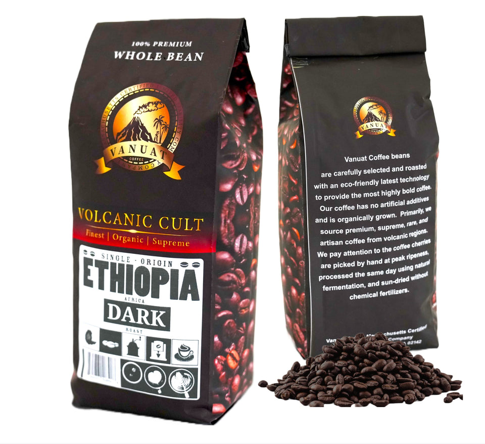 DARK ROAST VANUAT Dailiesdeals Organic Supreme Finest Artisan COFFEE Whole Bean Beans for Drip Coffee Cold Brew Espresso French Press Turkish Brew etc (Brazil, 16oz | Dark Roast)