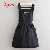 Princess Style Apron, Waterproof Floral Restaurant Barista Work Uniform Apron, Suitable for Restaurants/Hotels/Gardening