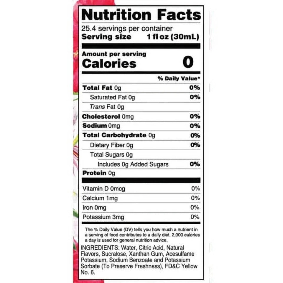 Jordan'S  - Sugar Free Hibiscus Passion Fruit Flavor Infusion Syrup