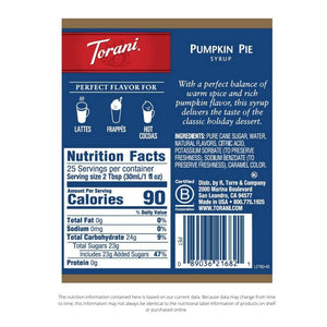 Syrup, Pumpkin Pie, 25.4 Ounces (Pack of 4)