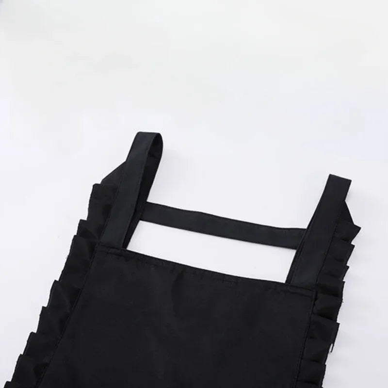 Princess Style Apron, Waterproof Floral Restaurant Barista Work Uniform Apron, Suitable for Restaurants/Hotels/Gardening