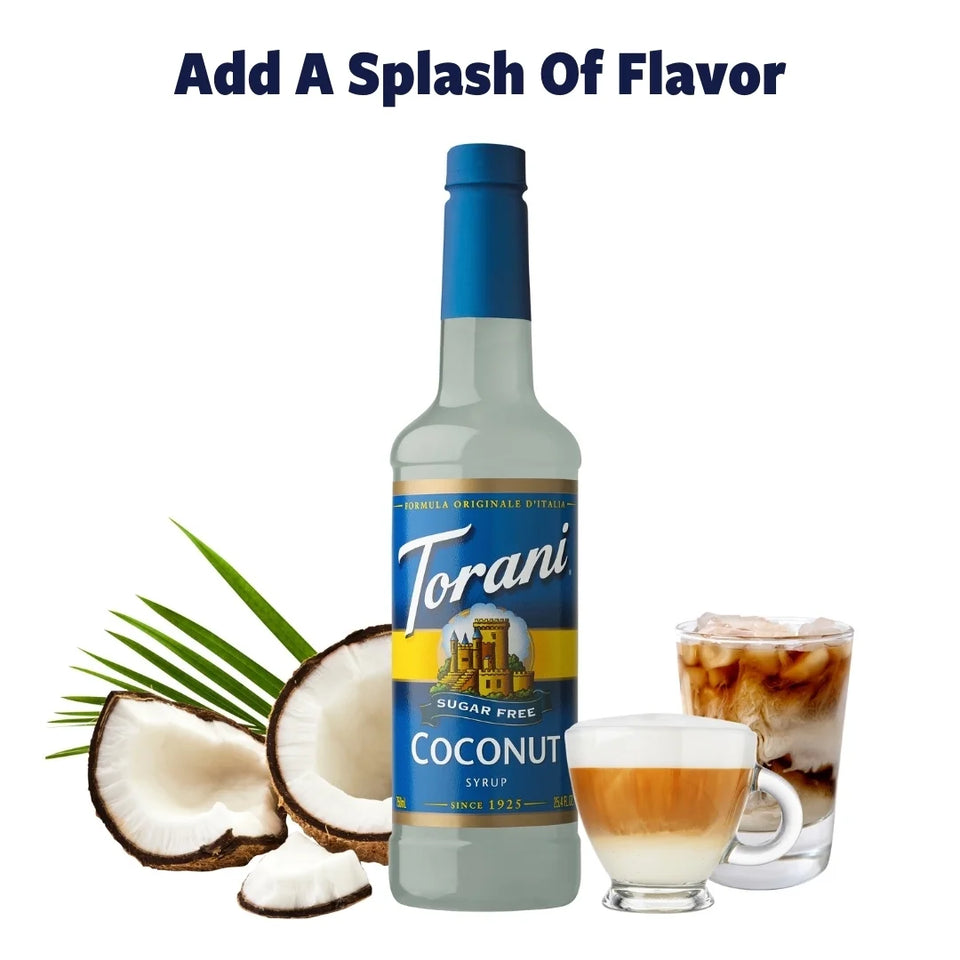 Sugar Free Coconut Flavoring Syrup, Drink Mix, Handcrafted Soda Flavoring, 25.4 Oz