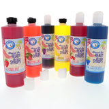 Snow Cone and Shaved Ice Syrup - Variety 6 Pack Pints (16 Fl Oz Each) - Strawberry, Watermelon, Grape, Banana, Cherry, Blue Raspberry - Non-Gmo 100% Pure Cane Sugar