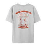 Coffee Addicts Club Graphic T-Shirt for Women Retro Streetwear Barista Tee Unisex Hippie Style Funny Coffee Lover Top