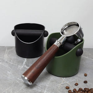 Coffee Knock Box For Grind Waste Grounds Dump Bin Anti-slip Pads Shock-Absorbent With Removable Bar Espresso Maker Barista Tools