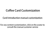 Coffee card customized hand brewed special flavor introduction bean card beverage store product after-sales promotion small card