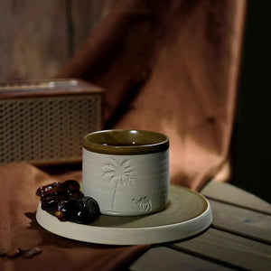 Coarse pottery espresso cup,Ceramic Mug, Simple & High-Grade Coffee Cup, Milk Cup