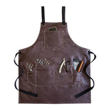 Thickened PU Waterproof And Oil Proof Barista Apron For Men And Women's Restaurants