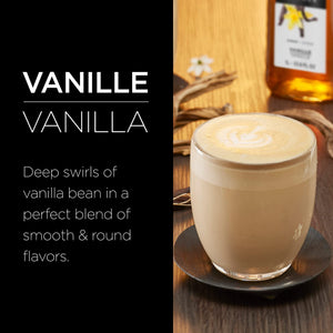 1883 Vanilla Syrup 33.8 Fl Oz Gourmet Flavoring for Coffee Tea Cocktails