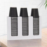 Disposable Paper Cup Dispenser, Acrylic Coffee Cup and Lid Storage Organizer Hol