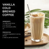 1883 Vanilla Syrup 33.8 Fl Oz Gourmet Flavoring for Coffee Tea Cocktails
