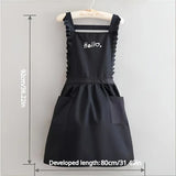 Princess Style Apron, Waterproof Floral Restaurant Barista Work Uniform Apron, Suitable for Restaurants/Hotels/Gardening