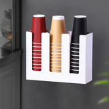 Disposable Paper Cup Dispenser, Acrylic Coffee Cup and Lid Storage Organizer Hol