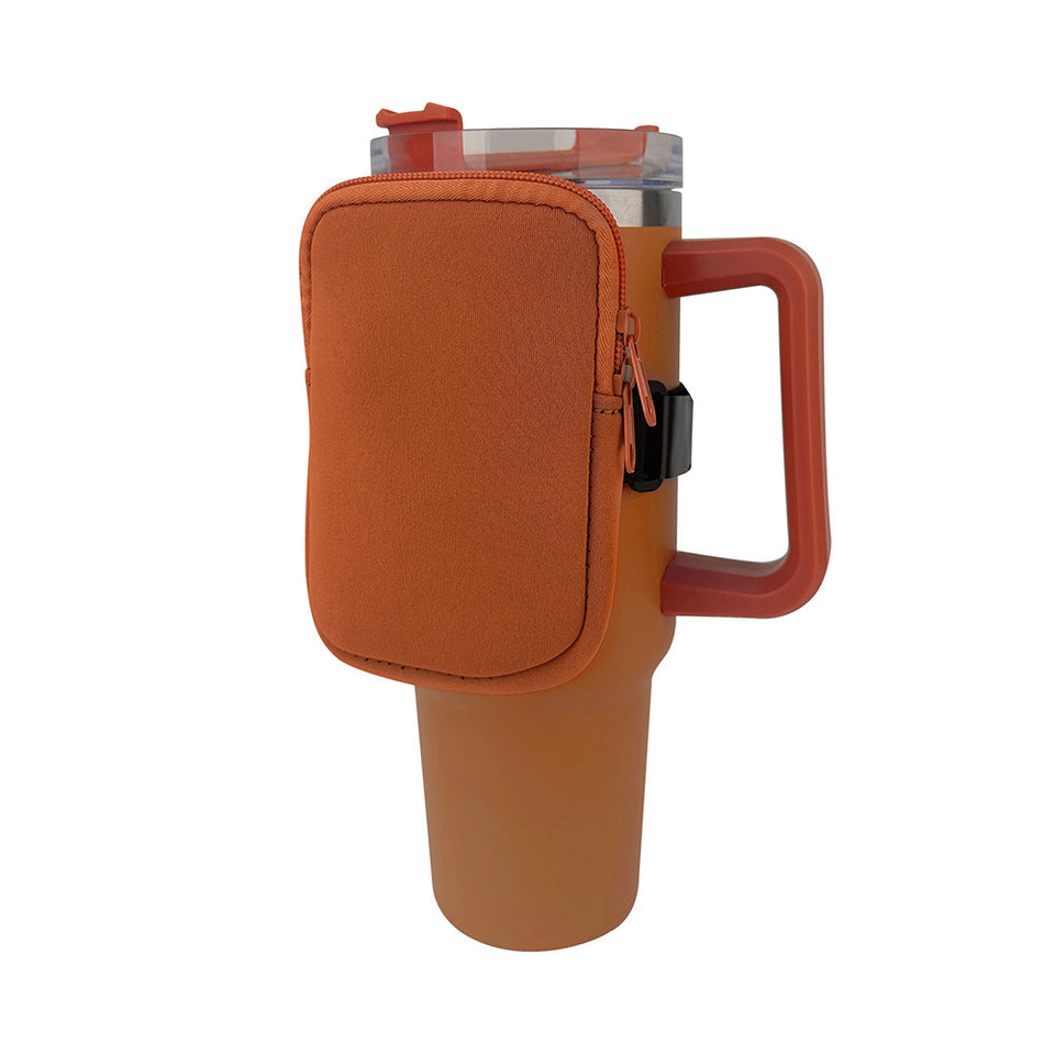 New Neoprene Cup Body Bag 40oz Water Cup Out Portable Small Bag Cow Multi-functional Key And COIN Case